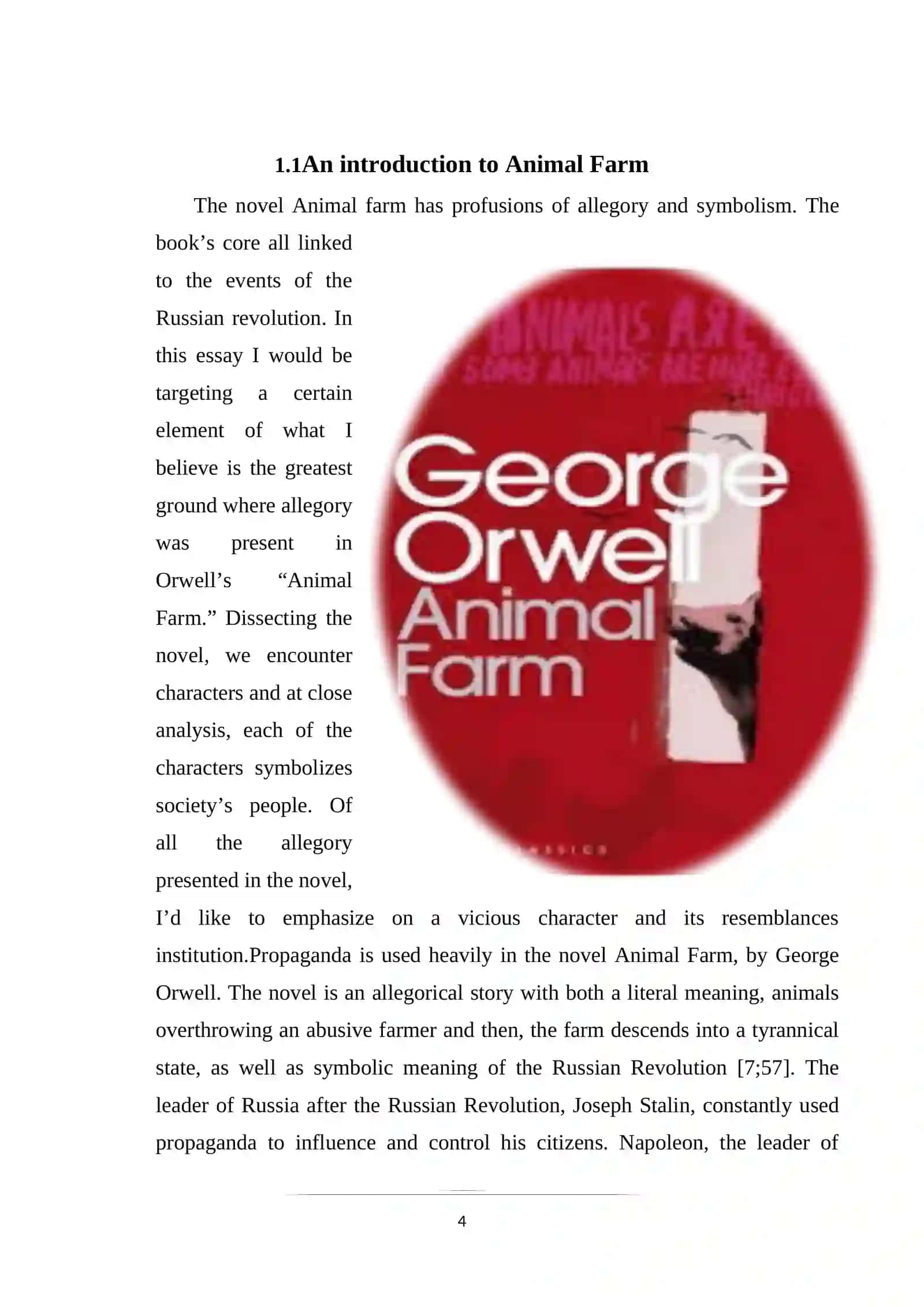 Animal Farm Analysis 4