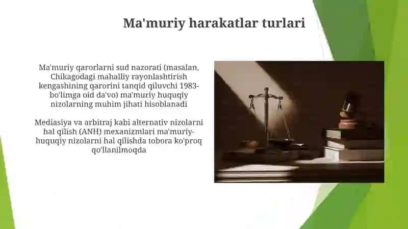 Maʼmuriy huquqiy nizolar 4