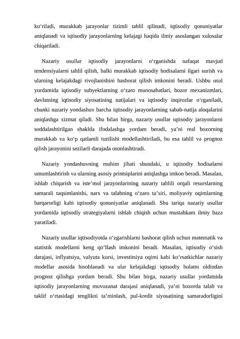 Iqtisodiy holat va jarayonlarni o’rganish usullari 4