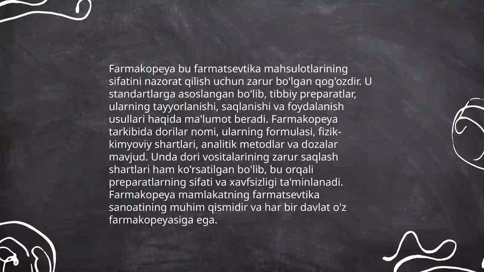 Davlat farmakopoyasi.tarixi.tuzilishi. dori turlari texnologiyasida qo'llaniladigan terminlar. Dorixona sharoitida dori ishlab chiqarish qoidalari 4