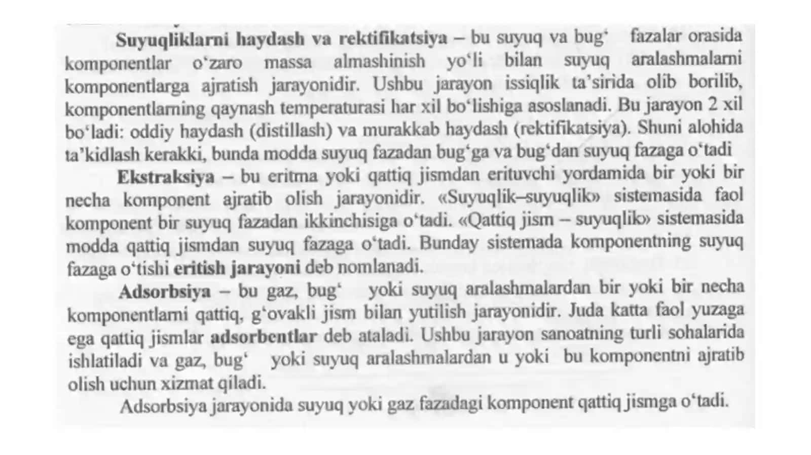 Modda almashinish asoslari. Muvozanat qoidalari. Molekulyar va turbulent diffuziyalar 4