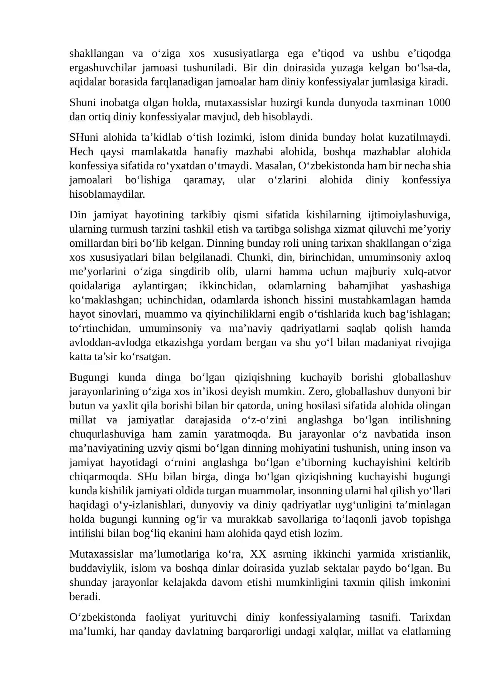 O‘ZBEKISTONDA FAOLIYAT YURITUVCHI DINIY TASHKILOTLAR 4