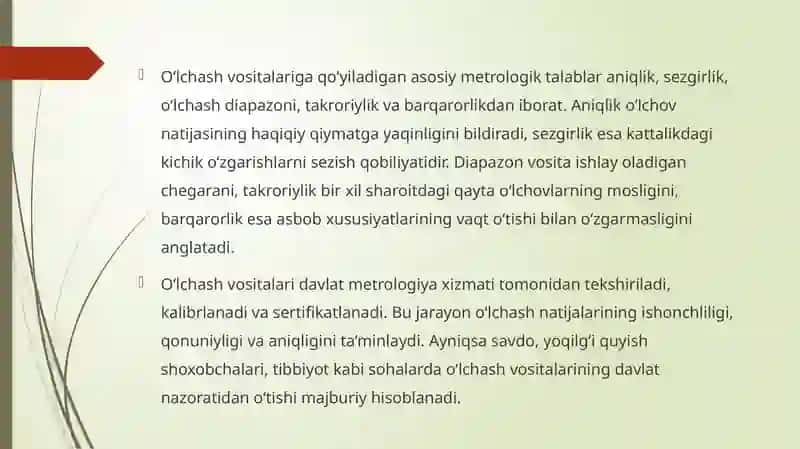 O‘lchash vositalari va ularning turlari 4