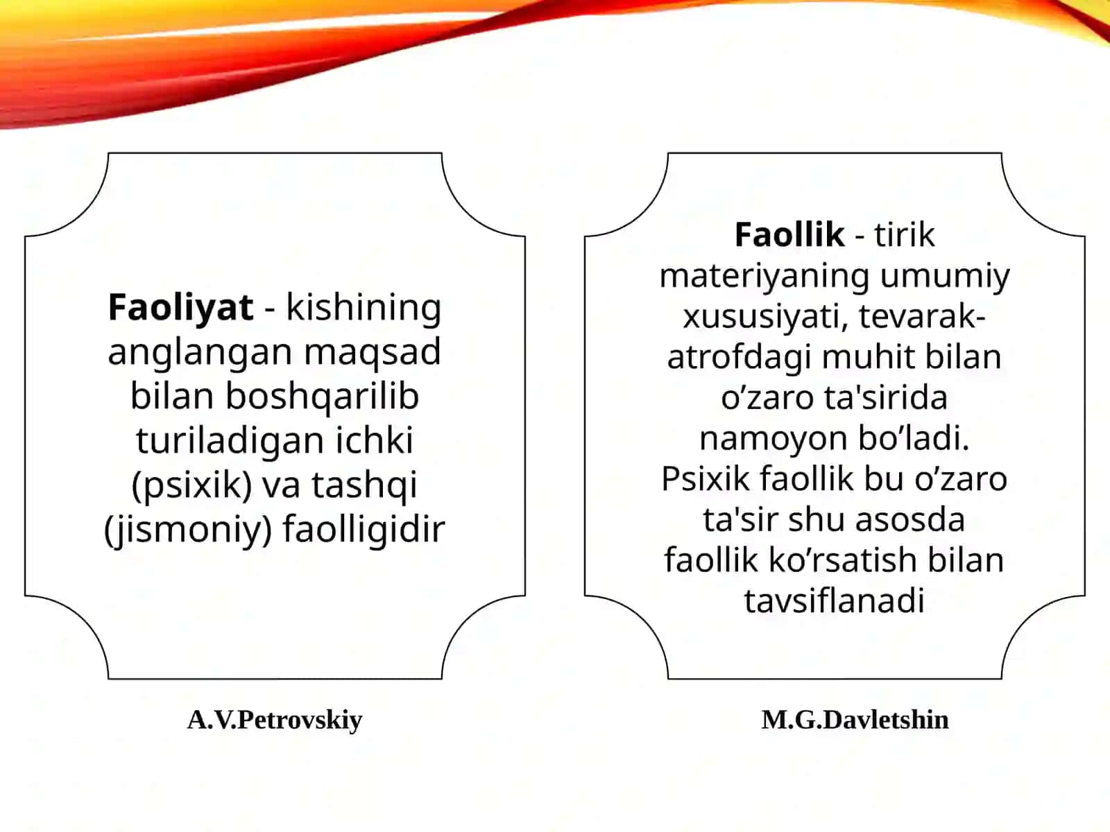 Faoliyat va motivatsiya 4