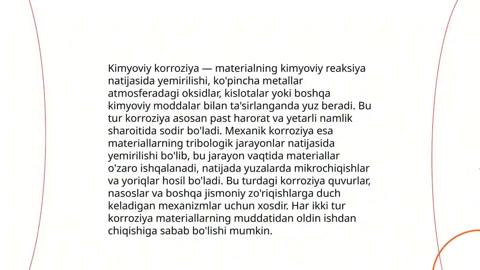 Materiallarni tanlash.Karroziyaga chidamli qoplamalar yaratish 4