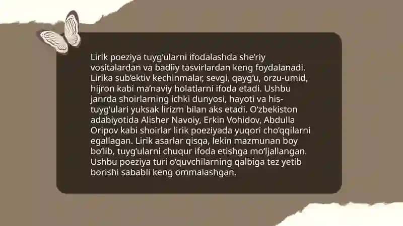 Lirik janrlar 4