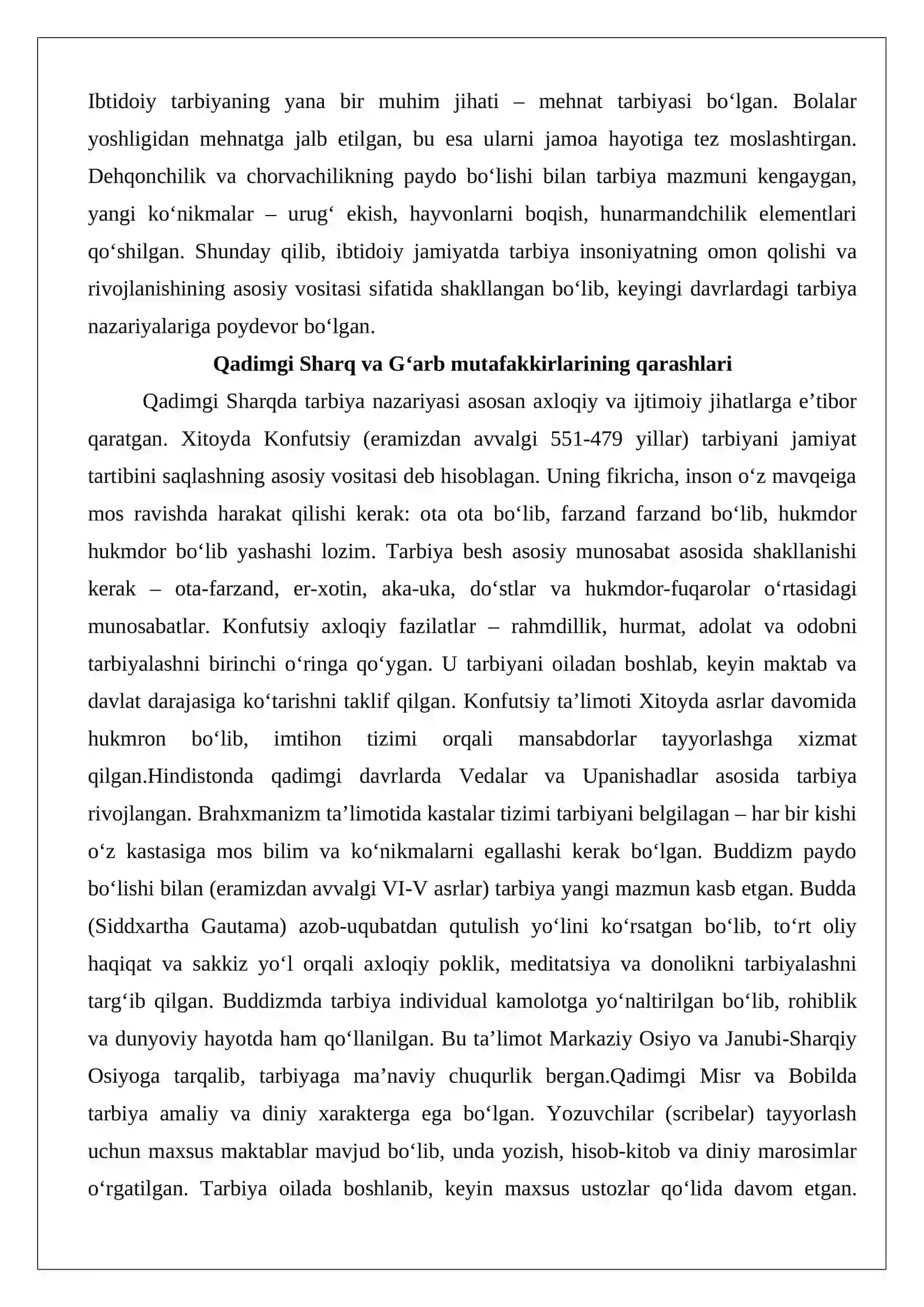 Tarbiya nazariyasining tarixi 4