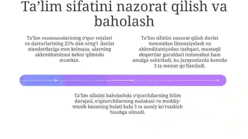 Oʼzbekiston Respublikasi "Ta'limi toʼgʼrisida" gi Qonuni va uning mazmun mohiyati 4