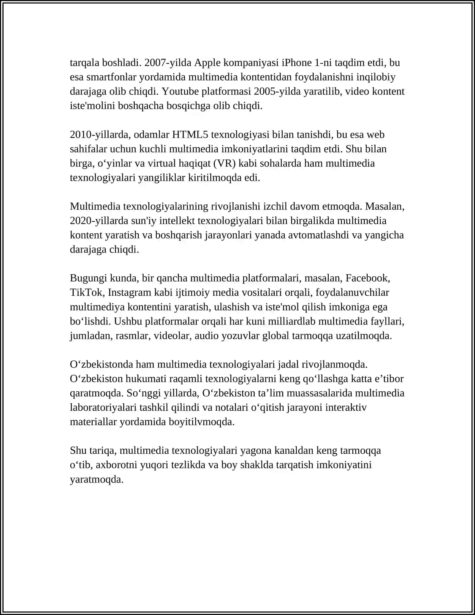 MULTIMEDYALI TAQDIMOTLAR YARATISH TEXNOLOGIYASI 4