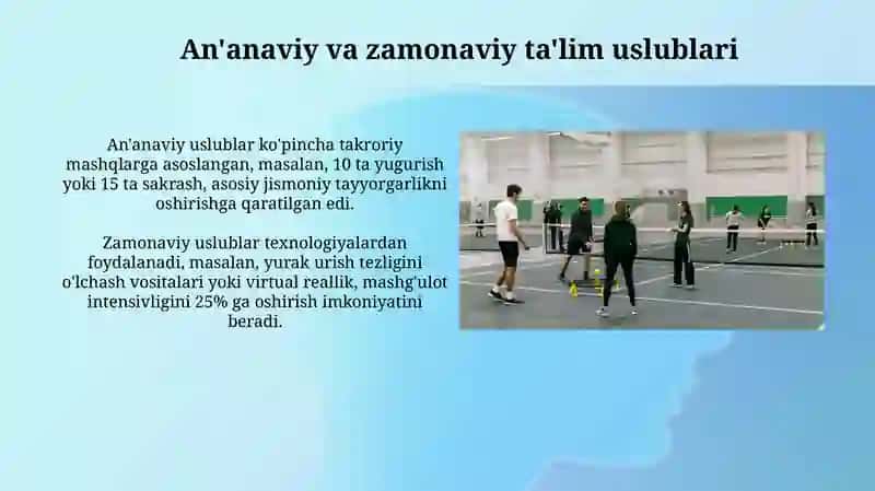 Jismoniy tarbiya va sport sohasida qo'llaniladigan talim metodlari 4