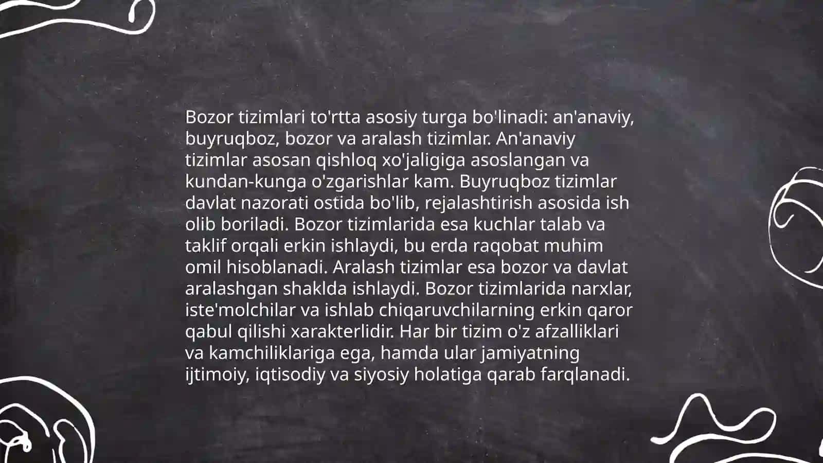 Tovar pul munosabatlari rivojlanishi bozor iqtisodiyoti shakilanishi va amal qilishining asosidir 4