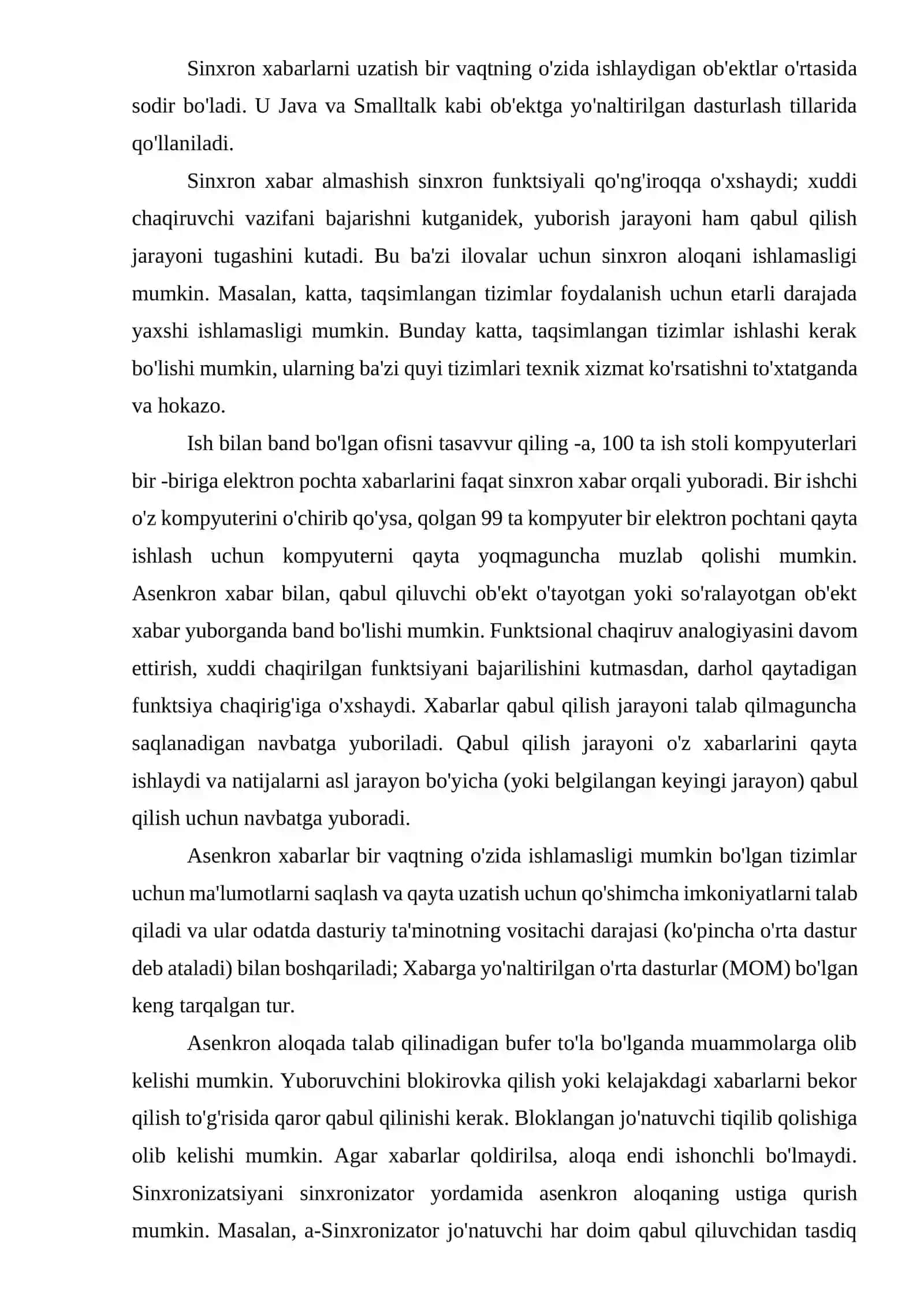 O‘rnatilgan operatsion tizimlarda xabarlar navbati 4