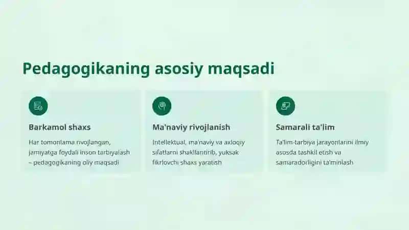 Pedagogika fanining maqsadi, vazifalari va ilmiy tadqiqot metodlari tasnifi 4