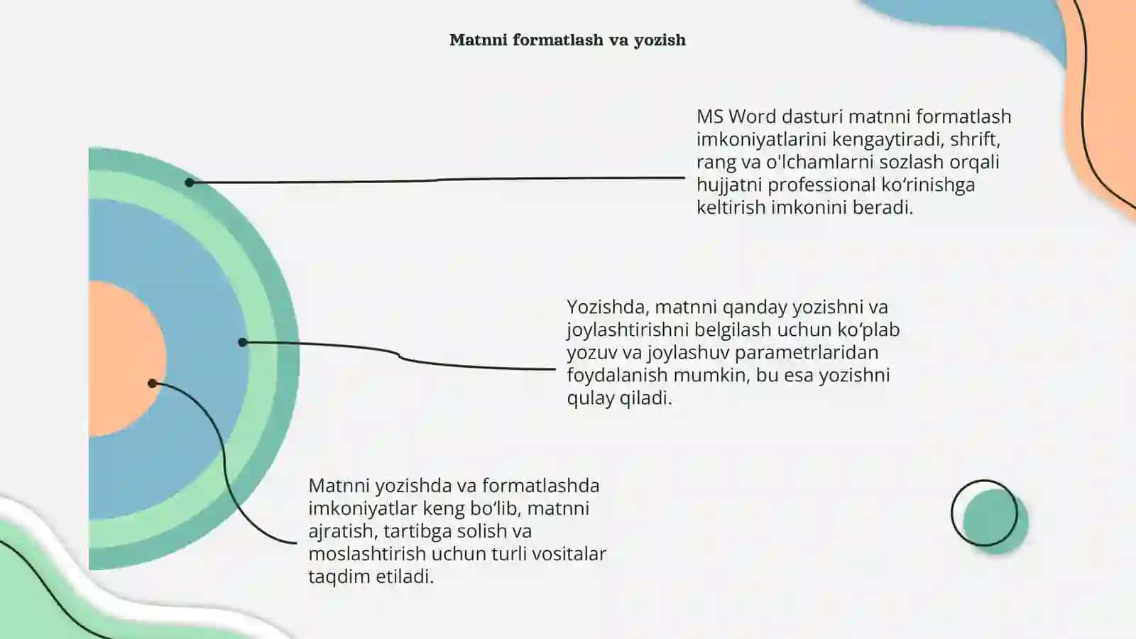MS WORD dasturi imkoniyatlari 4