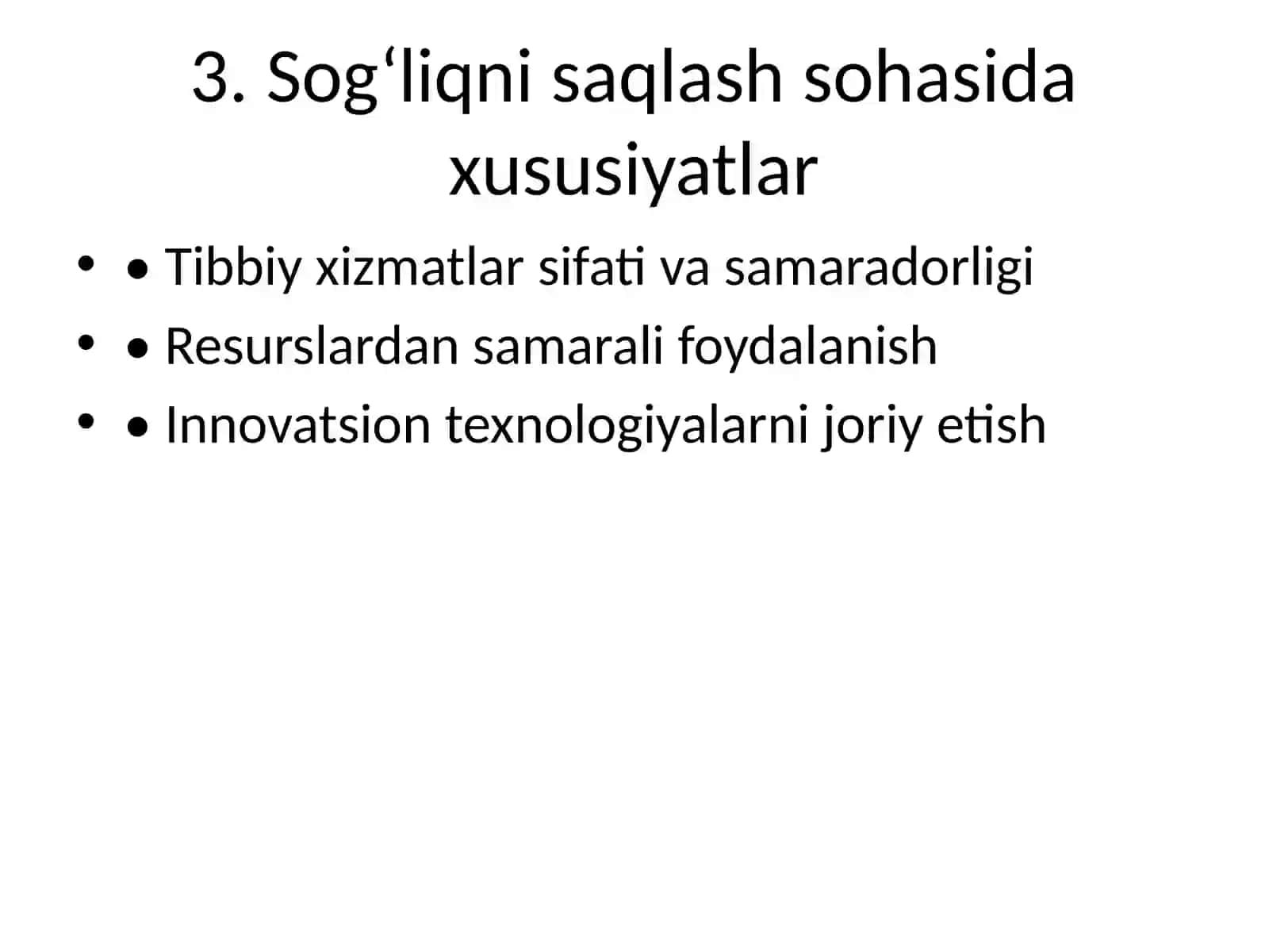 Sog‘liqni saqlashda biznes reja va uni ishlab chiqish tamoyillari 4