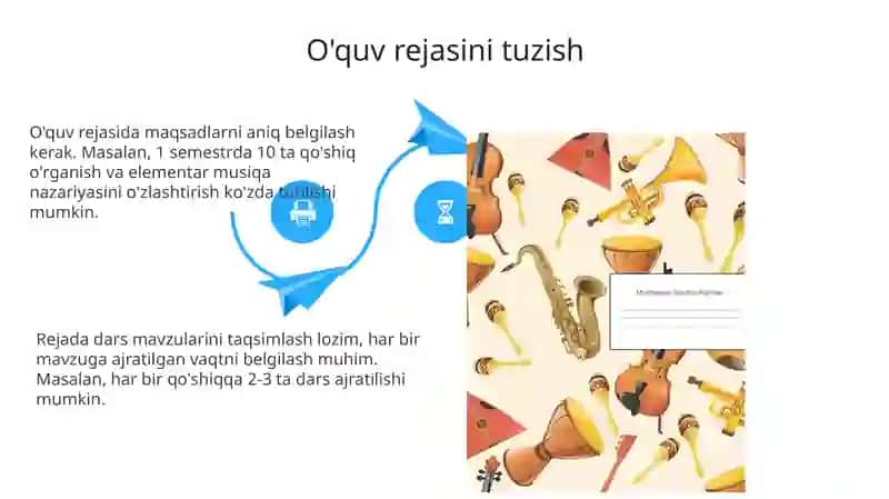 Musiqa mashg'ulotlarini tashkil etish va rejalashtirish 4