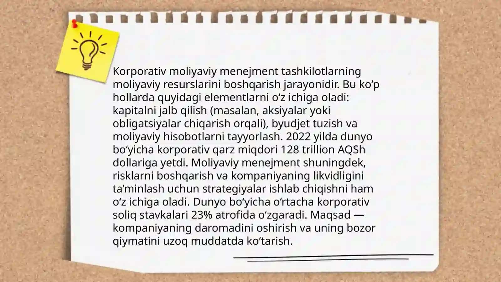 Moliyaviy menejment haqida ma'lumot 4