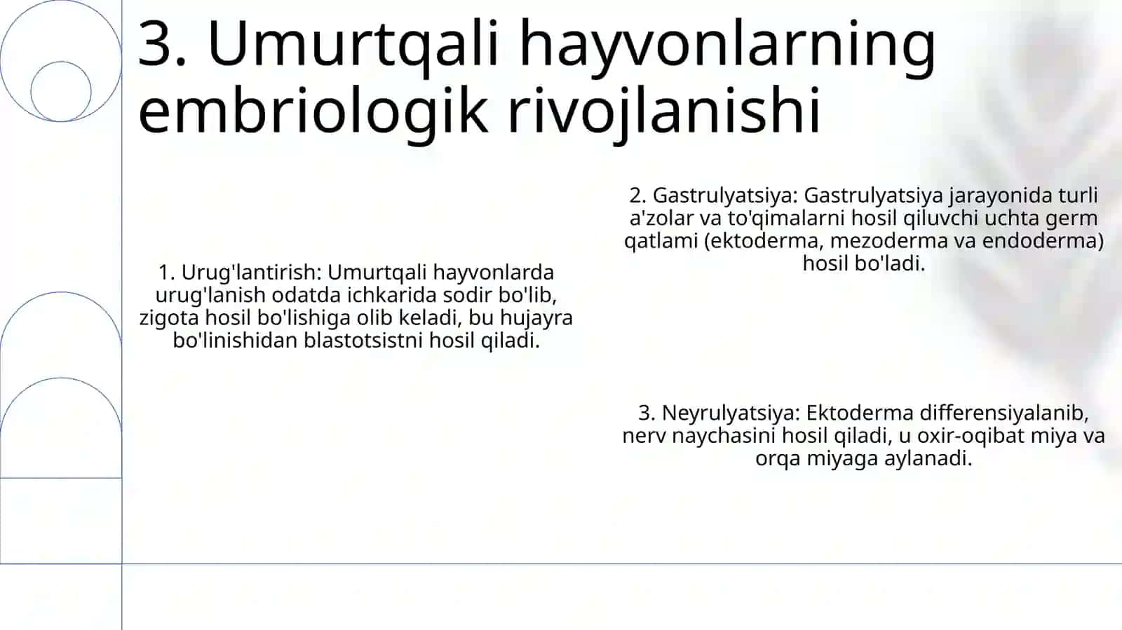 Umurtqali Va Umurtqasiz Hayvonlarni Rivojlanishi 4
