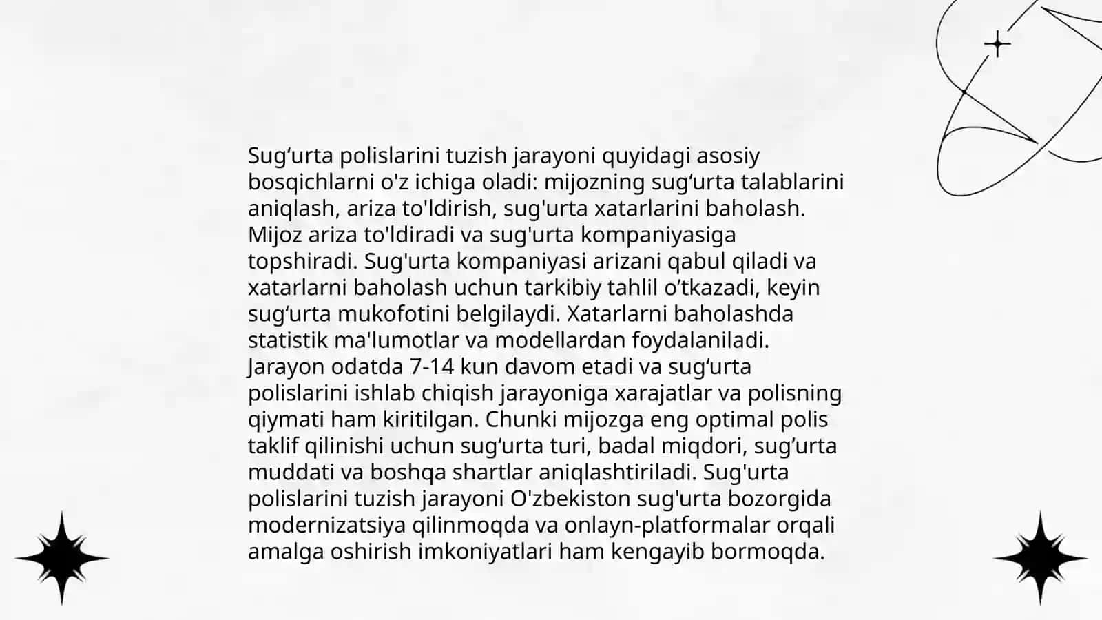 Sugʻurtalash jarayonida sugʻurta da‘volari bilan ishlash amaliyotini takomillashtirish 4