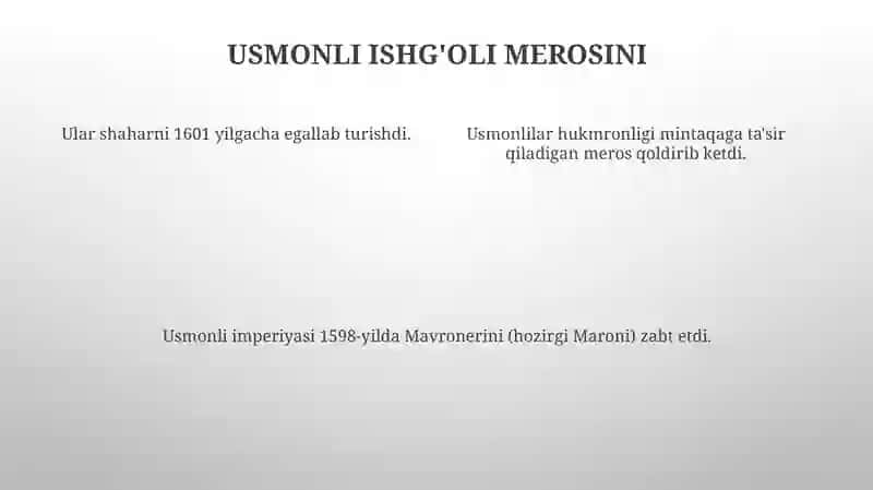 Usmonlilar istilosi va uning oqibatlari 4