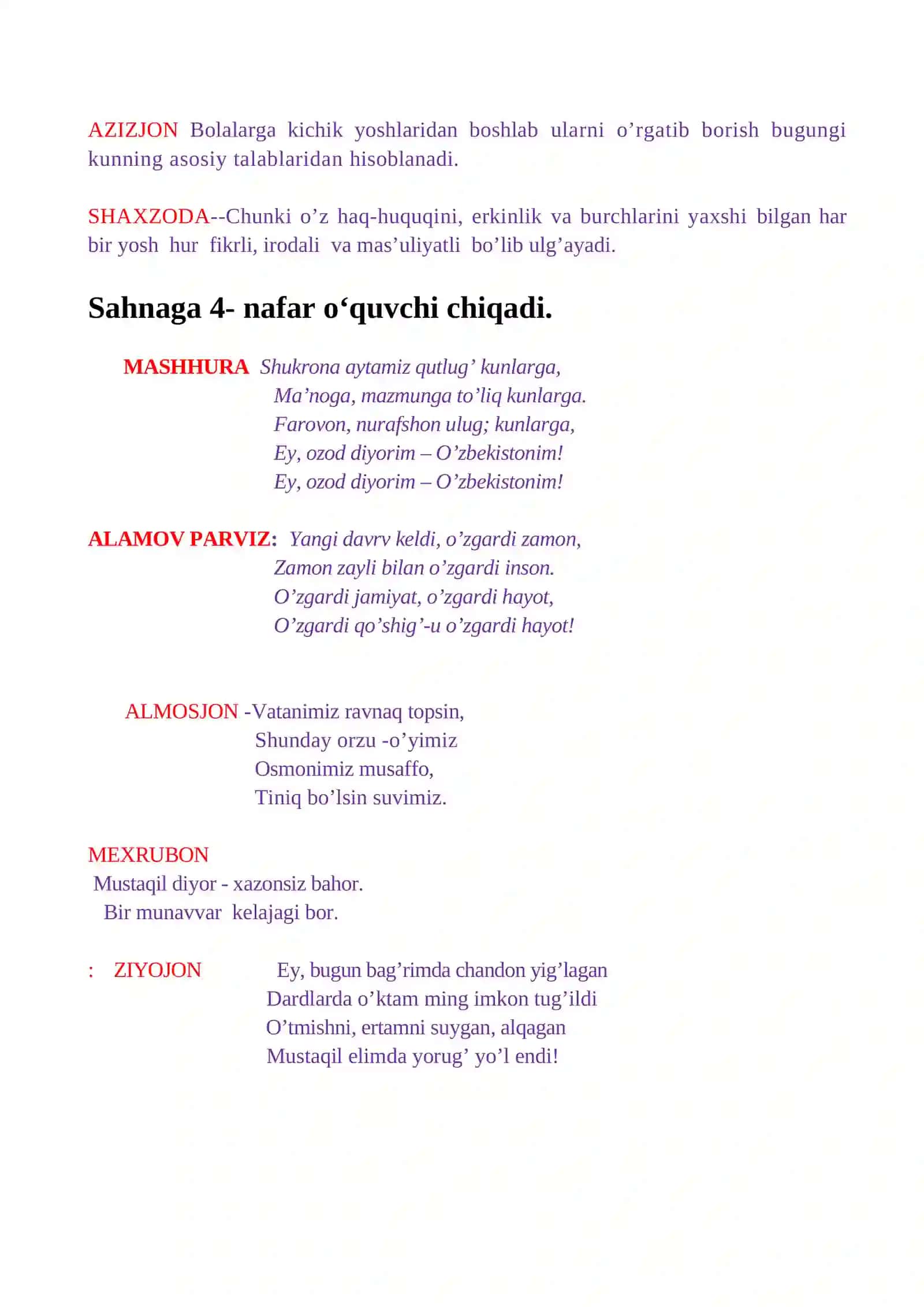 Yangrayver mening madhiyam 4
