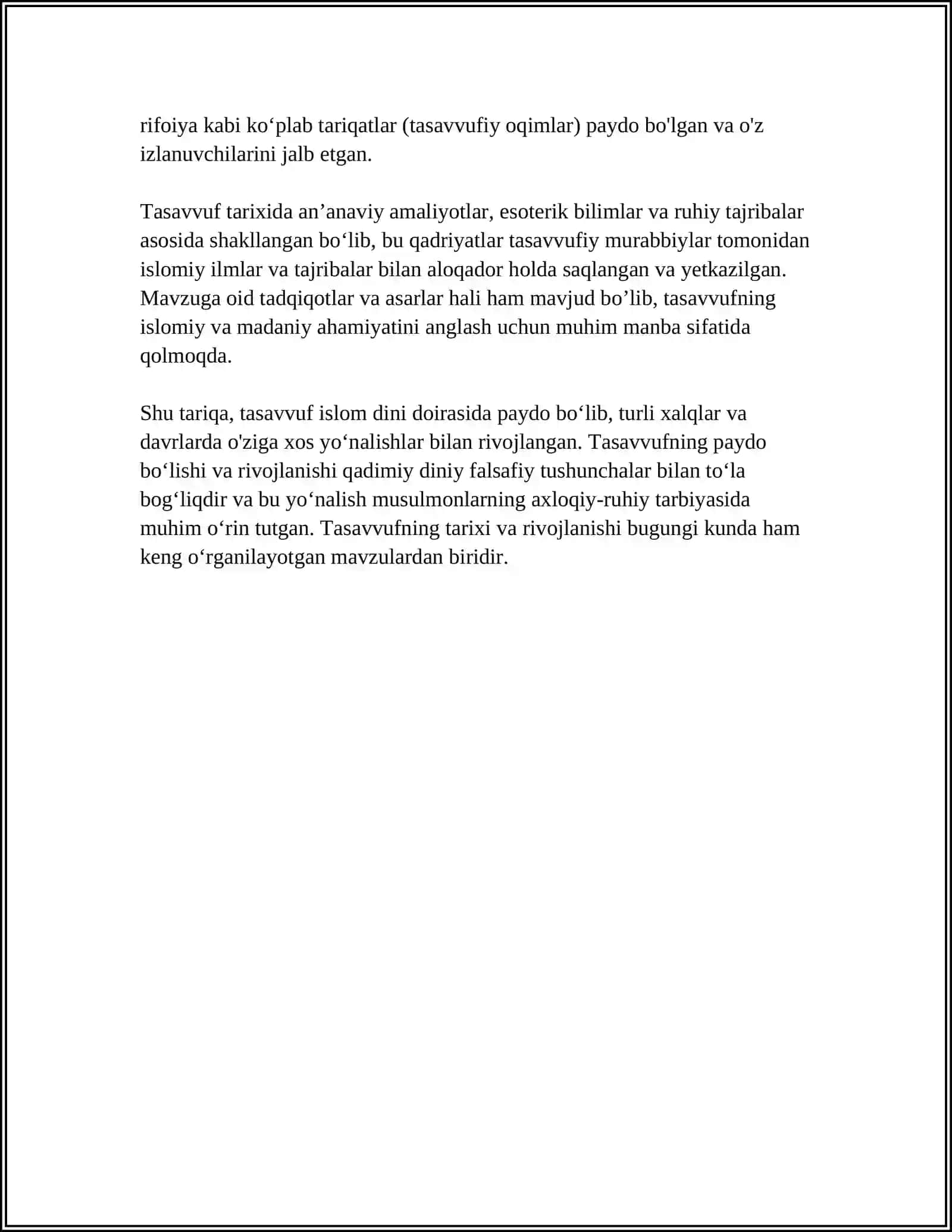 SUFIZIM TUSINIGI HAM ONIN MANISI MAZMUNI SUFIZIM 4