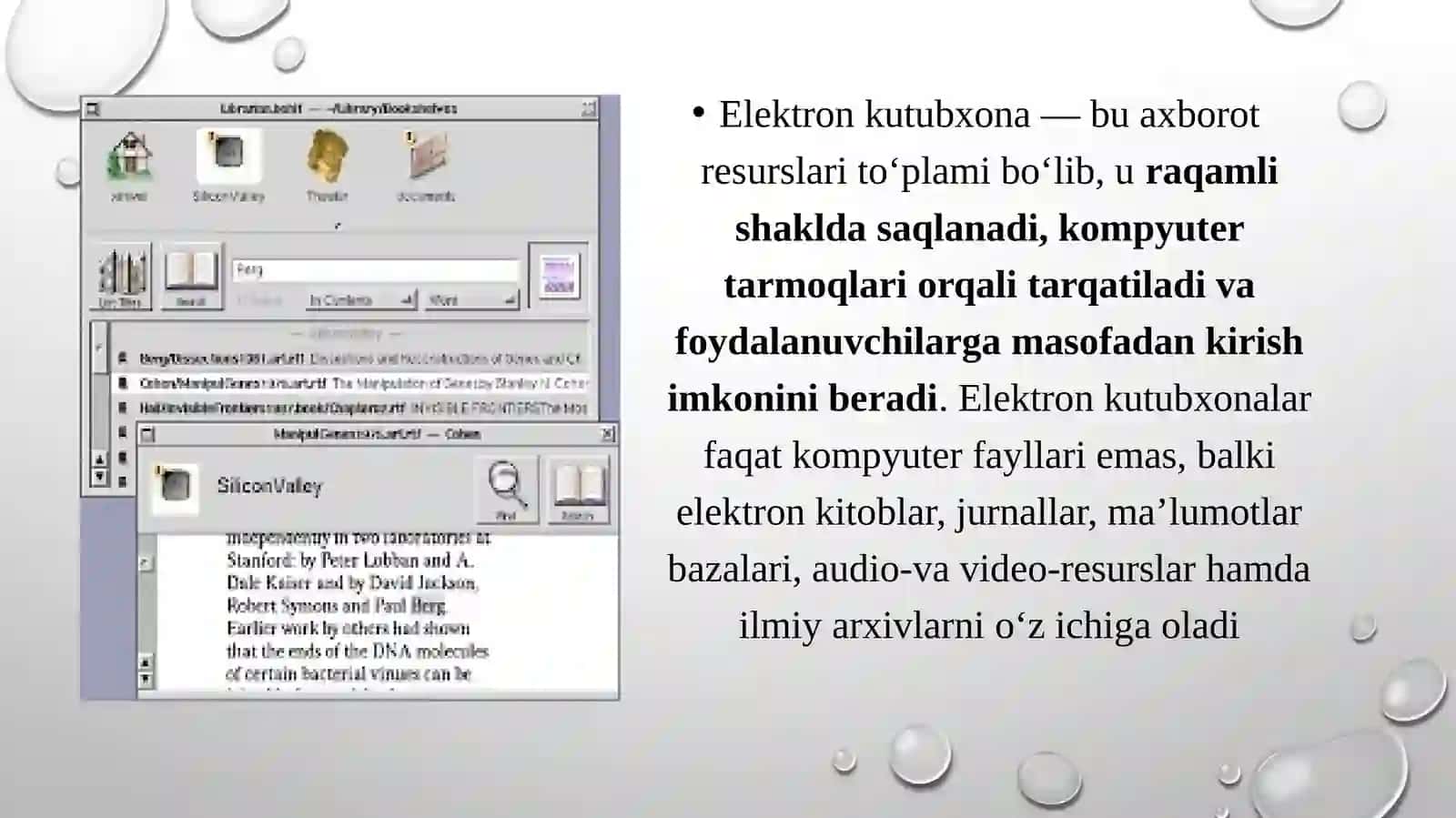 Elektron kutubxona- o'quv jarayonidagi axborotlar manbai sifatida 4