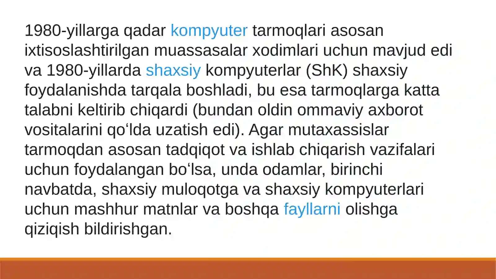 Internet tizimi va uning kelib chiqish tarixi 4