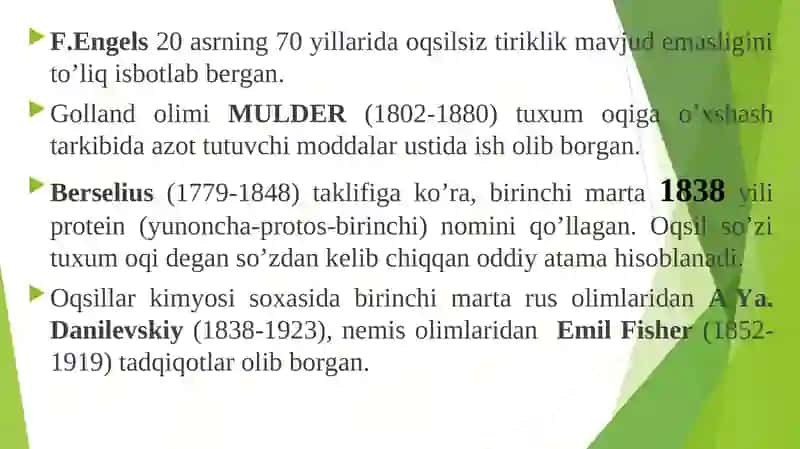OQSILLARNING KIMYOVIY TARKIBI, FUNKSIYALARI. 4