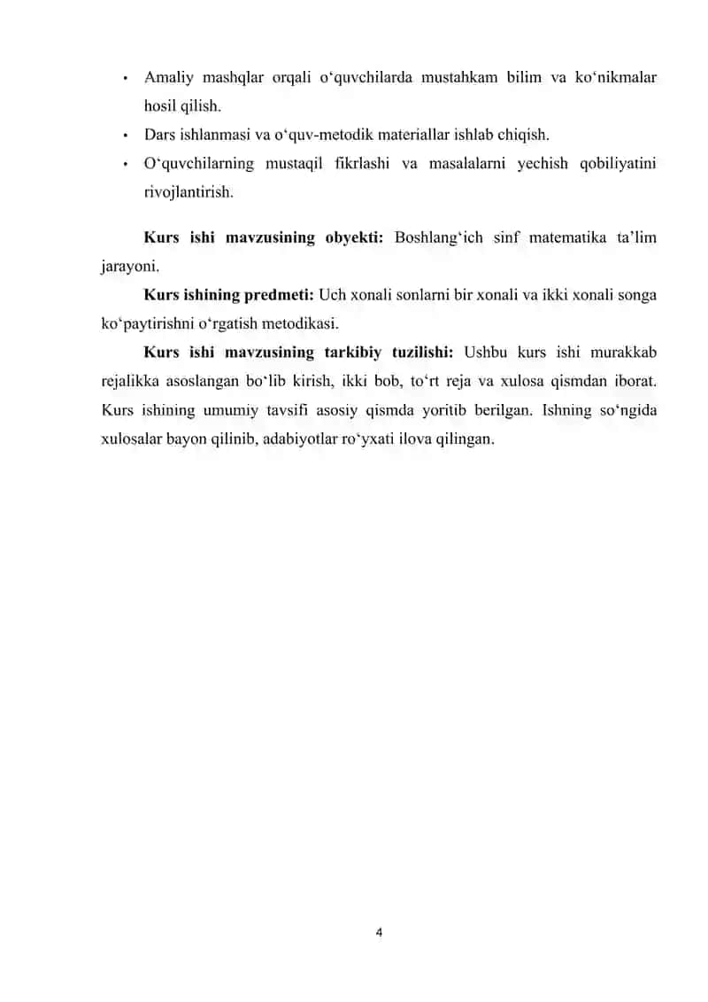 Uch xonali sonni bir xonali va ko'p xonali songa ko‘paytirish metodikasi 4