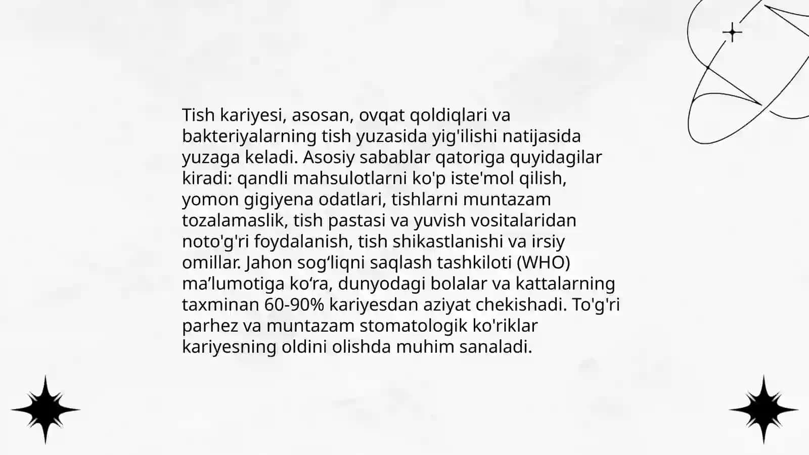 Tish karashlari karies va paradont kasalliklarining vujudga kelishidagi ahamiyati 4