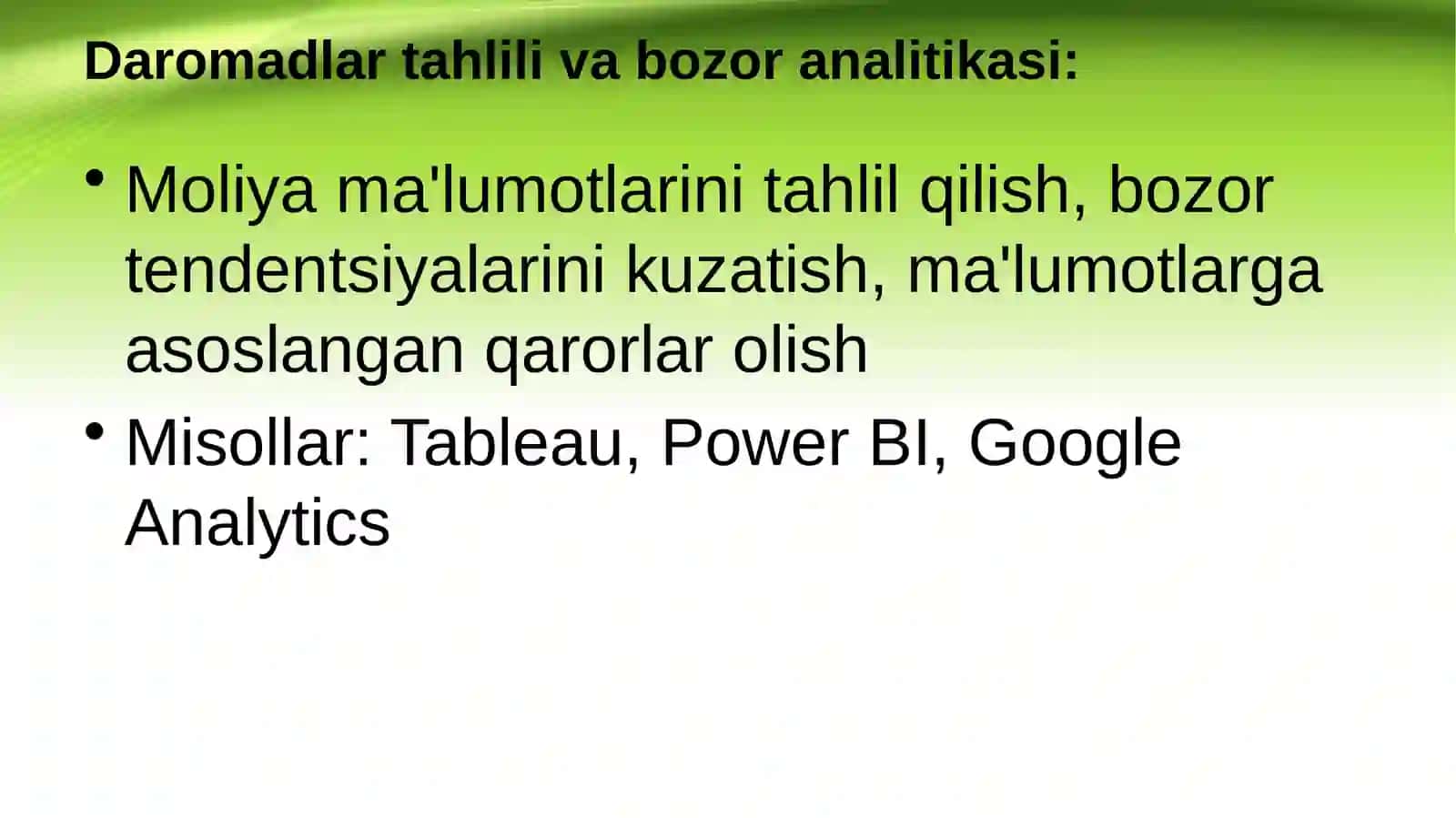 Moliyaviy amaliyotda ishlatiladigan asosiy dasturiy platformalar va ularning ishlash texnologiyasi 4