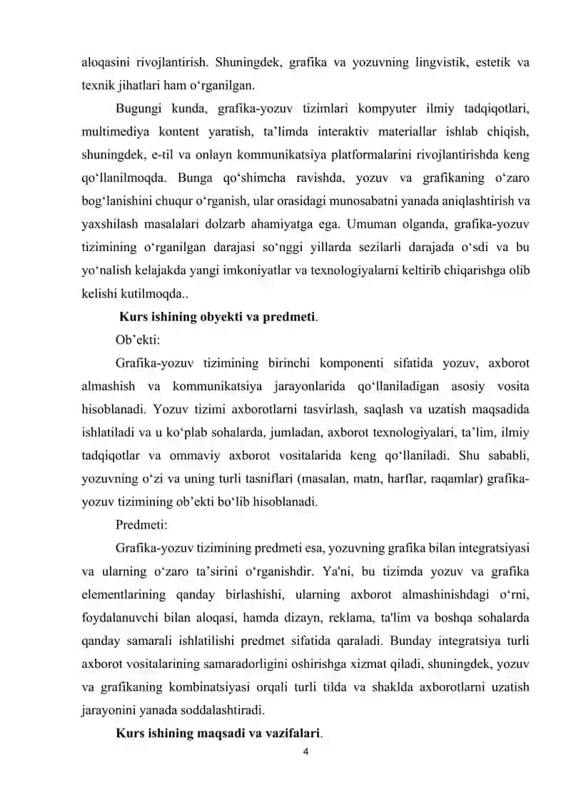 GRAFIKA-YOZUV TIZIMINING BIRINCHI KOMPONENTI 4