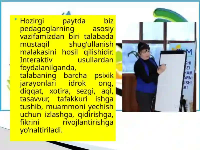 GEOGRAFIYA TA'LIMIDA QO'LLANILADIGAN METODLAR 4
