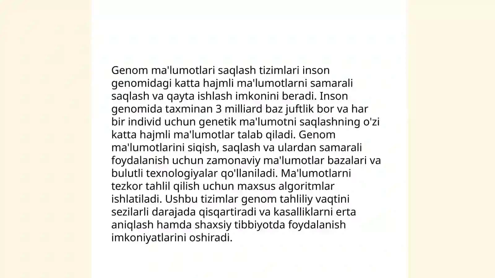 Genomik maʼlumotlar bazalarining klassifikatsiyasi 4