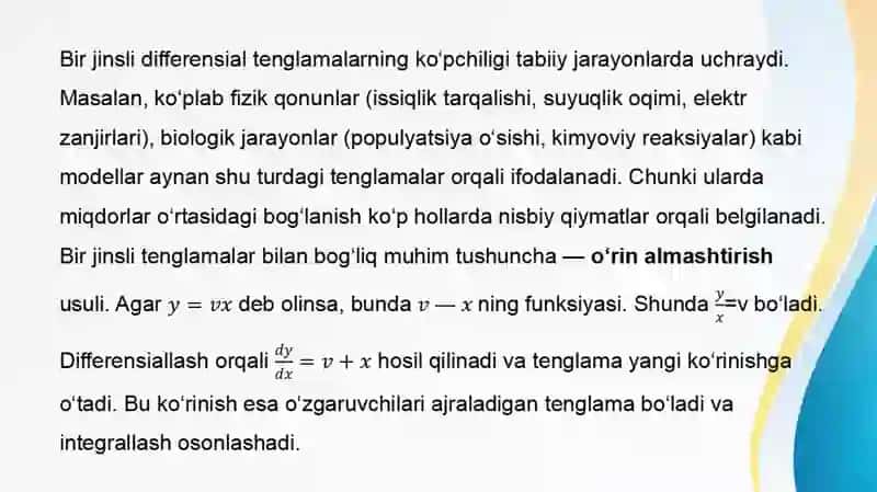 Birjinslidefferensialtenglamalar 4