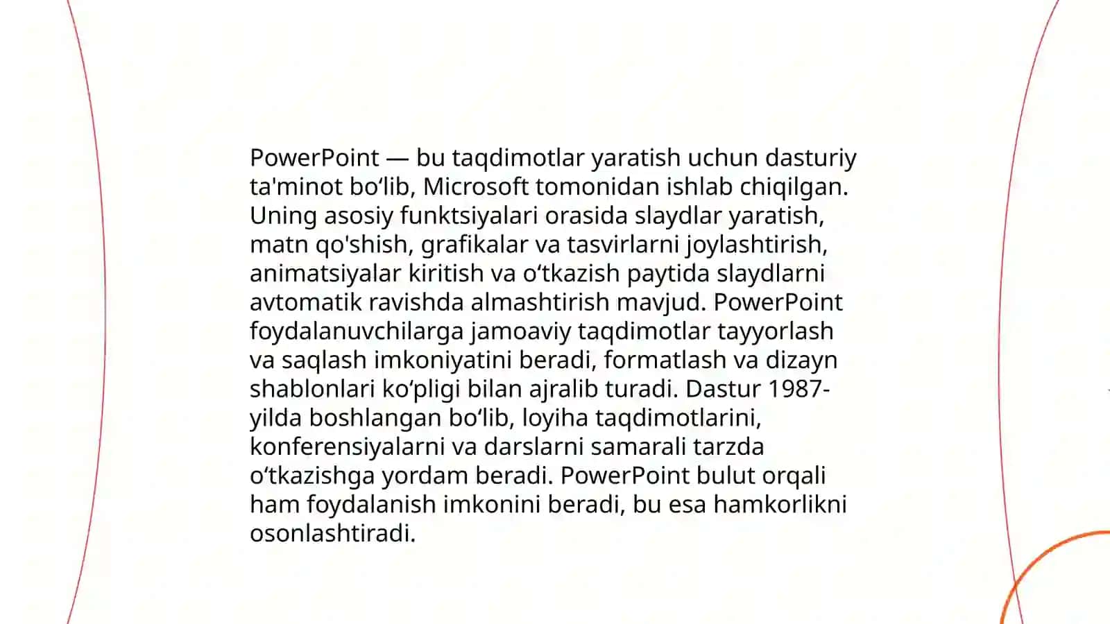 Taqdimotlarni yaratish insturimental vositalari 4
