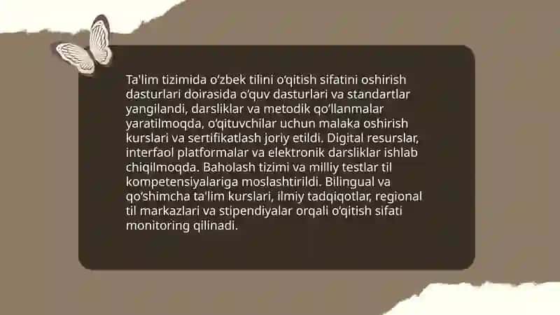 Davlat tilini davlat tili sifatida oshirish 4