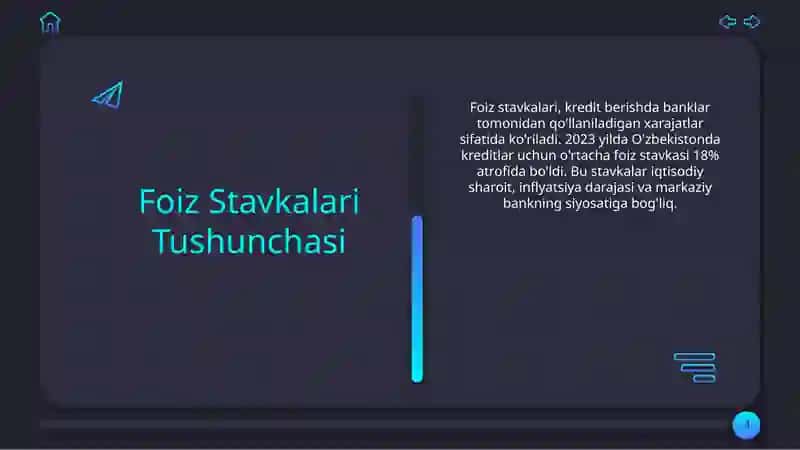 KREDIT MUDDATI VA FOIZ STAVKALARI MIQDORINI ANIQLASH 4