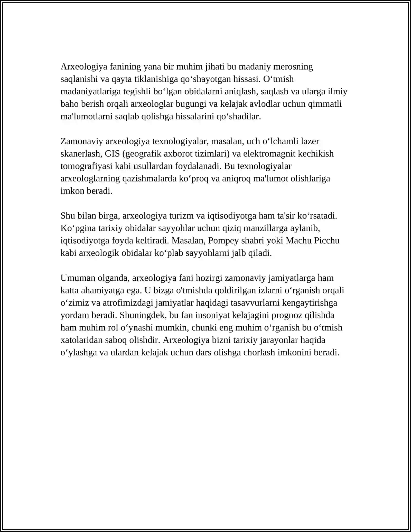 ARXEOLOGIYA FANINI O'RGANISHNING AXAMIYATI. MEZOLIT, NEOLIT, ENEOLIT DAVRI YODGORLIKLARI 4