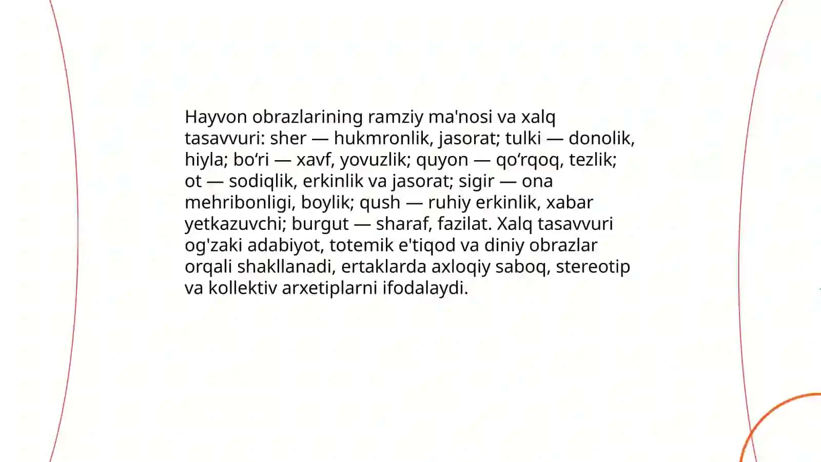 Hayvonlar haqidagi ertaklarda badiiy obrazlar 4