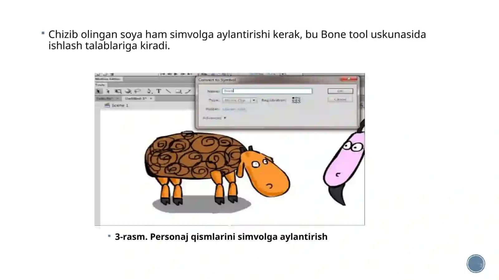 Suyakuskunasi yordamida animatsiya yaratish 4