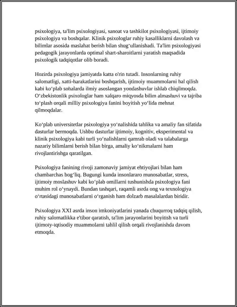 Psixologiya kasbi tarixi va rivojlanishi 4