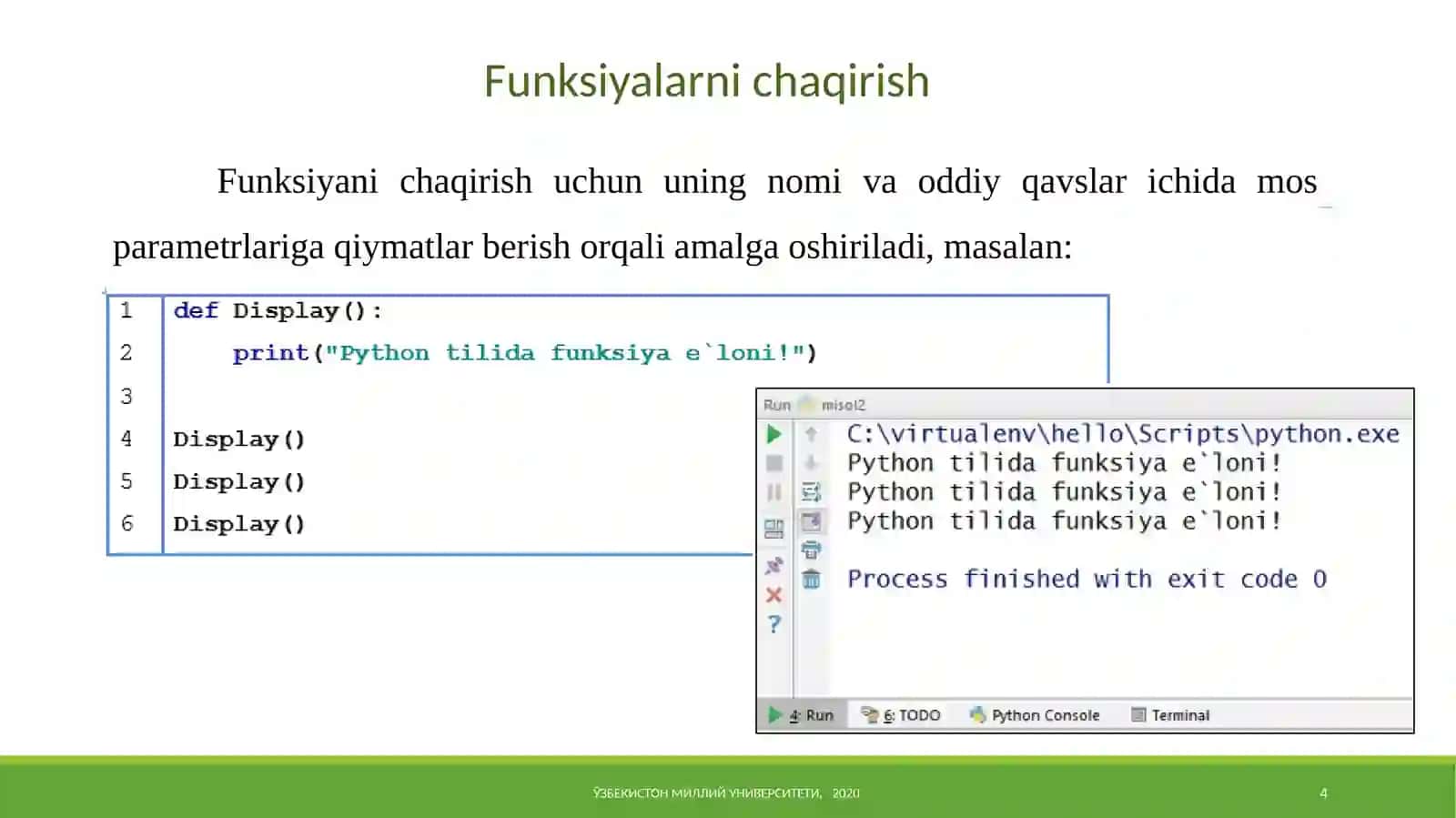Funksiyalar 4