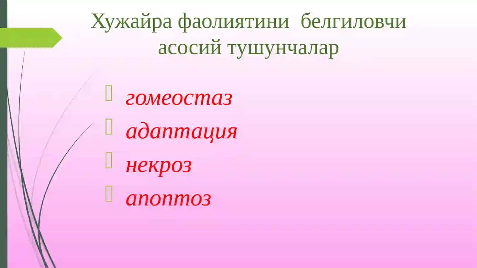 Ҳужайра патофизиологияси 4