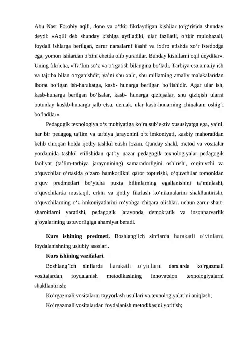 BOSHLANG‘ICH SINFLARDA HARAKATLI O‘YINLAR ORQALI ONA TILINI O'QITISH 4