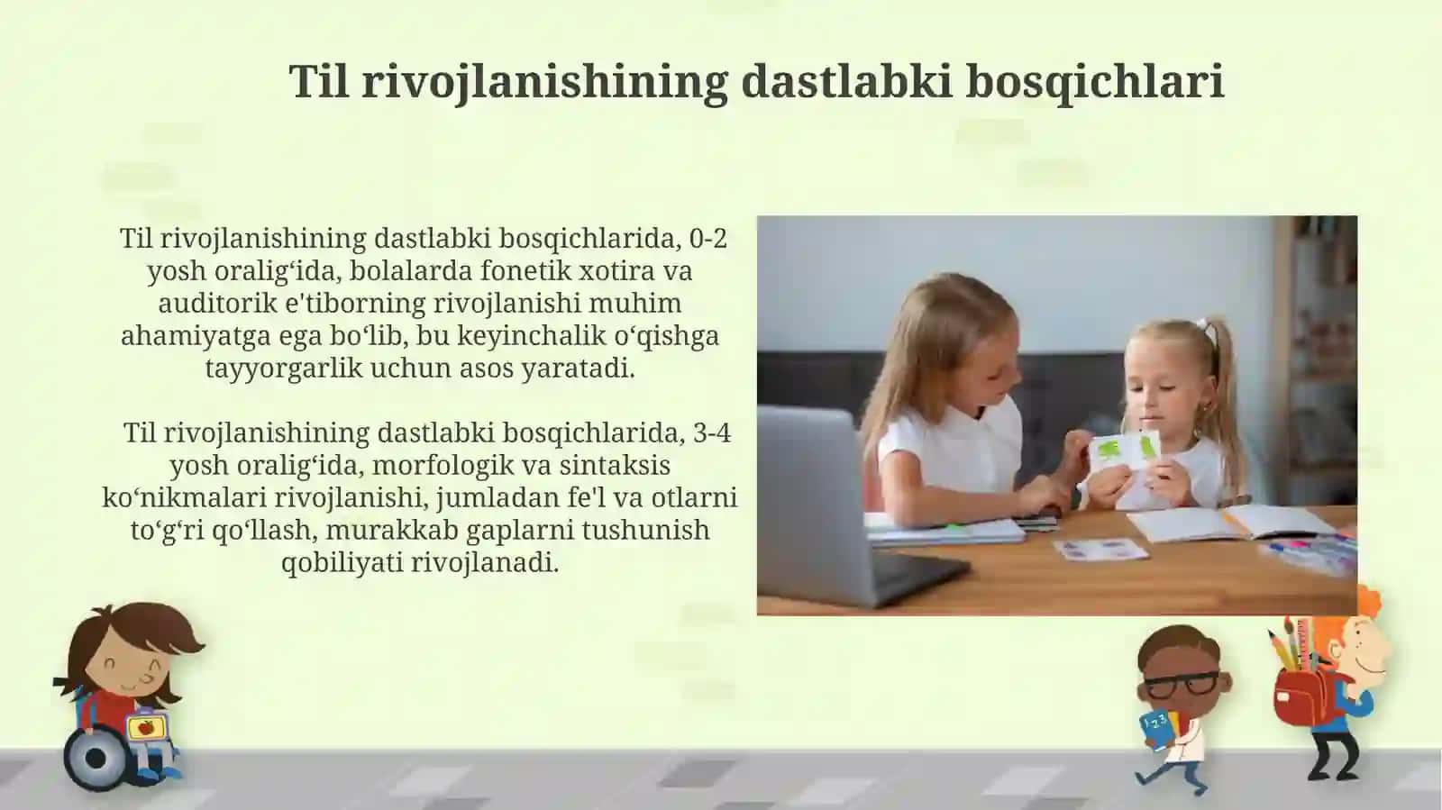 Bolalarning savod õrgatishga tayyorgarligini õrganish 4