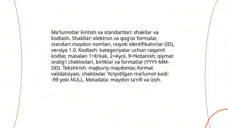 Tatqiqot malumotlar yaratish va asosiy malumotlarni uzgartirish 4