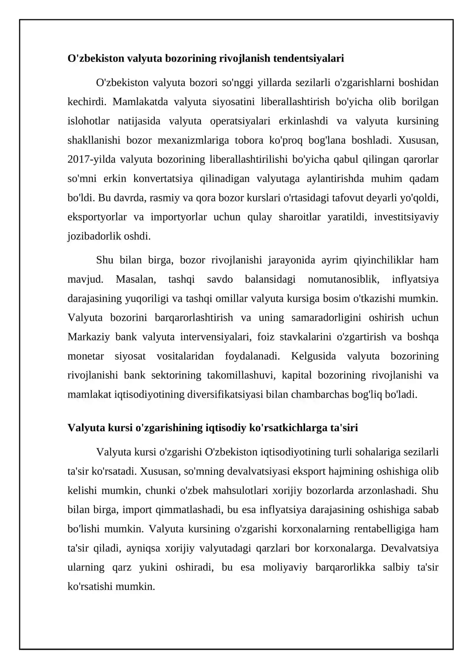 O'zbekiston valyuta bozorining statistik tahlili 4
