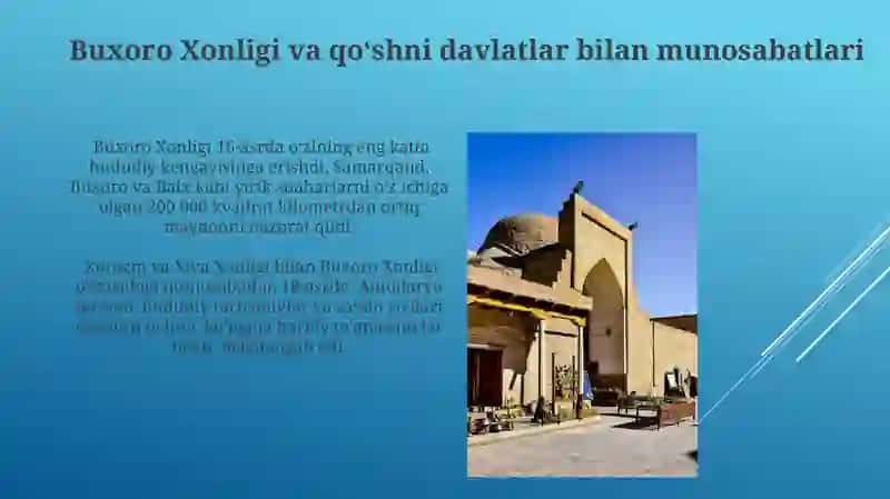 Buxoro xonligining tashkil topishi 4